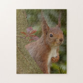 Mischievous Red Squirrel ジグソーパズル (縦)