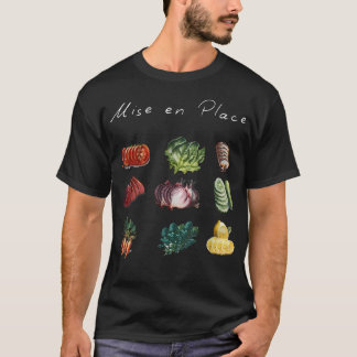 Mise En Place Culinary Vegetable Kitchen Cooking L Tシャツ