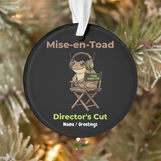 Mise-en-Toad Director’s Cut Cinema Pun Toad Art オーナメント (ツリー)