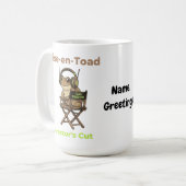 Mise-en-Toad Director’s Cut Cinema Pun Toad Art コーヒーマグカップ (正面左)