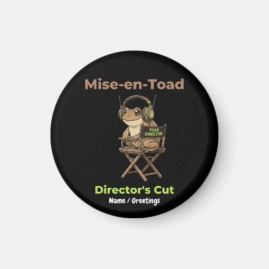 Mise-en-Toad Director’s Cut Cinema Pun Toad Art マグネット (正面)