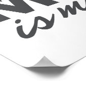 Misesは私のホームボーイのカスタマイズ可能なポスター ポスター (角)