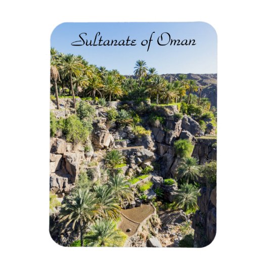 Misfah al abreyen – オマーン マグネット (縦)