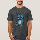 Misfit Blue Plush Rabbit T-Shirt Tシャツ (正面)
