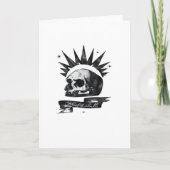 Misfit Skull Creative CharacteFolded Greeting Card カード (正面)