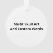 Misfit Skull Creative Character ArAcrylic Ornament オーナメント (裏面)