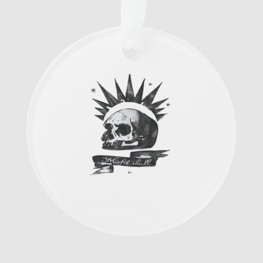 Misfit Skull Creative Character ArAcrylic Ornament オーナメント (正面)