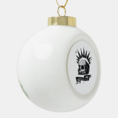 Misfit Skull Creative Character Art Style セラミックボールオーナメント (左)