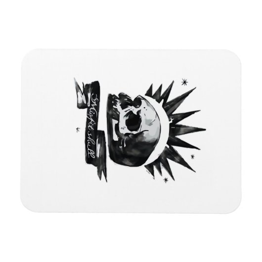 Misfit Skull Creative Character Art Style  マグネット (横)