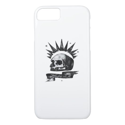 Misfit Skull Creative Character Art Style Case-Mate iPhoneケース (裏面)