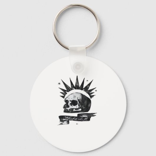 Misfit Skull Creative Character Art Style Keychain キーホルダー (正面)
