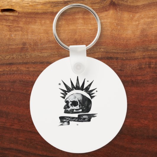 Misfit Skull Creative Character Art Style Keychain キーホルダー (正面)