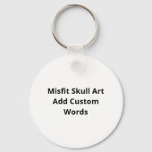 Misfit Skull Creative Character Art Style Keychain キーホルダー (裏面)