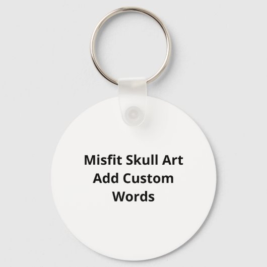 Misfit Skull Creative Character Art Style Keychain キーホルダー (裏面)