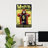 Misfits REPRODUCTION Gig Poster Matte  Art Print ポスター (ホームオフィス)