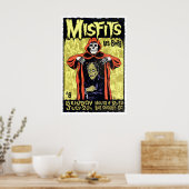 Misfits REPRODUCTION Gig Poster Matte  Art Print ポスター (キッチン)