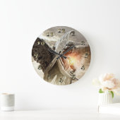 Misfortunateの天使 ラージ壁時計 (ホーム)