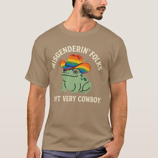 Misgendering folks ain't cowboy - LGBTQ Classic Tシャツ (正面)