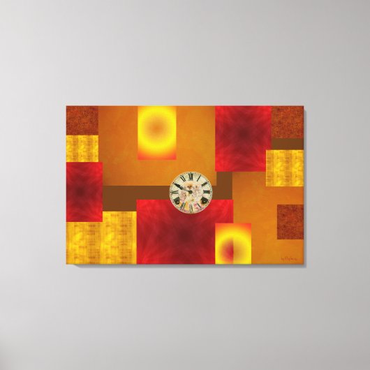 Mish Mosh Tick Tock Stretted Canvas Print キャンバスプリント (正面)
