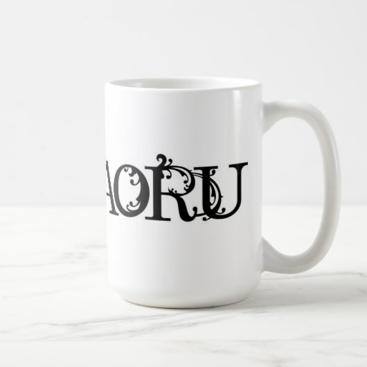 MISHAORU LOGO MUG コーヒーマグカップ (右)