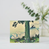 Mishima Pass in Kai Province,by Katsushika,Hokusai ポストカード (スタンド正面)