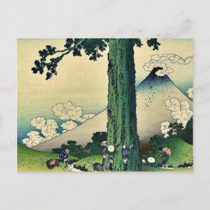 Mishima Pass in Kai Province,by Katsushika,Hokusai ポストカード