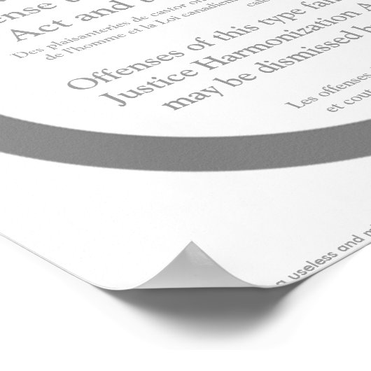 Misinformation Canada - Beaver Jacks Notice ポスター (角)