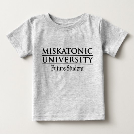 Miskatonicの未来の学生 ベビーTシャツ (正面)