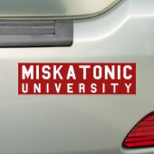 Miskatonic大学 バンパーステッカー (車上)