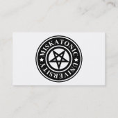 MISKATONIC大学 名刺 (裏面)