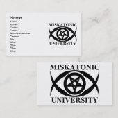 MISKATONIC大学 名刺 (正面/裏面)