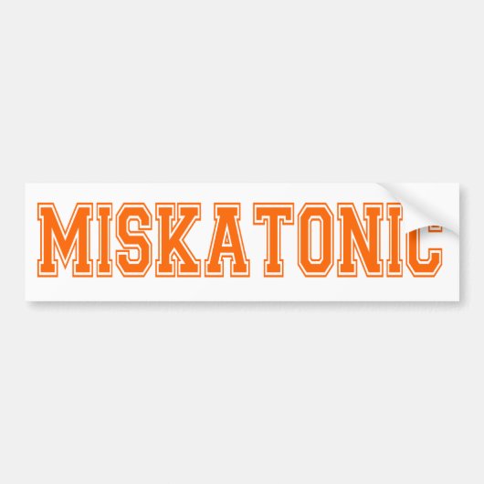 Miskatonic バンパーステッカー (正面)