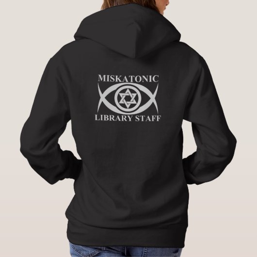MISKATONIC LIBRARY STAFF パーカ (裏面)