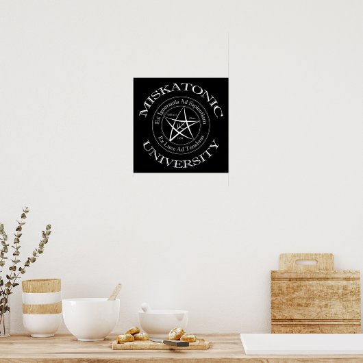 Miskatonic University Canvas Print ポスター (キッチン)