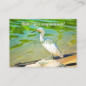 Mismaloya River Crane 0335 QR Code Calling Card コーリングカード (正面)