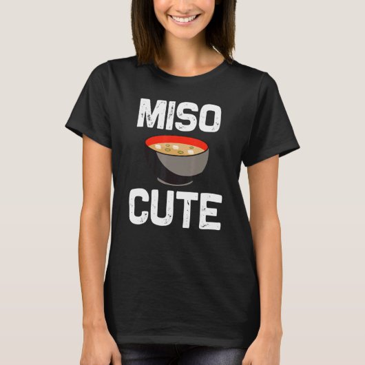 Miso Designs For Men Women Japanese Miso Soup   Tシャツ (正面)