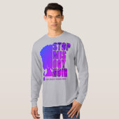 MISOGYNOIR DVAストップ家庭内暴力の乱用 Tシャツ (正面フル)