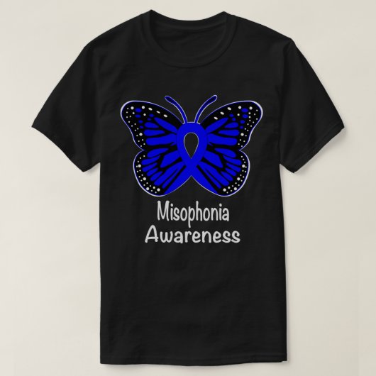 Misophonia Awareness Warrior Support Survivor Blue Tシャツ (デザイン正面)