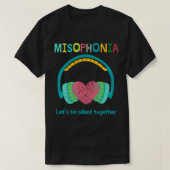Misophonia Let's Be Silent Together Pullover  Tシャツ (デザイン正面)