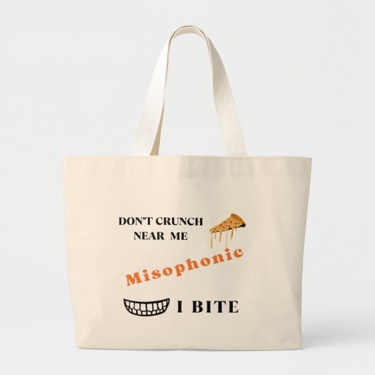 Misophonic Mood Tote Bag ラージトートバッグ (正面)