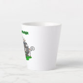 “Misread Me Right” POV sarcasm design カフェラテマグ (正面)