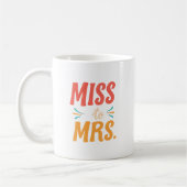 Miss から Mrsへ コーヒーマグカップ (左)