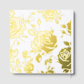 Miss America Crown Roses Gold Foil Scrapbook ゲストブック (裏面)