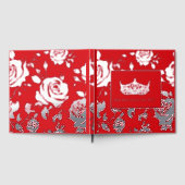 Miss America like Crown Foil Roses Scrapbook Fo ゲストブック (全面)