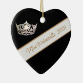 Miss America Silver Crown & Sash Ornament セラミックオーナメント (右)