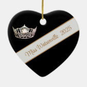 Miss America Silver Crown & Sash Ornament セラミックオーナメント (裏面)
