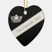 Miss America Silver Crown & Sash Ornament セラミックオーナメント (左)