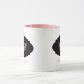Miss America style Custom Name Pink Crown Mug マグカップ (中央)