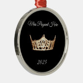 Miss America style Gold Crown Christmas Ornament メタルオーナメント (右)