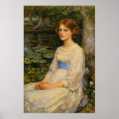 Miss Betty Pollock by John William Waterhouse ポスター (正面)